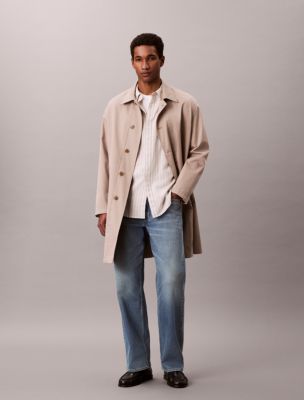 Мужские рубашки Calvin Klein Linen Cotton Stripe Classic Button-Down Shirt — фото 3