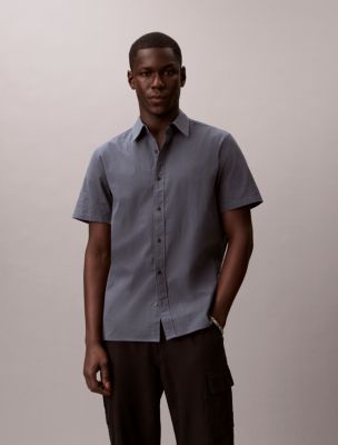 Seersucker Classic Button-Down Shirt, Turbulence
