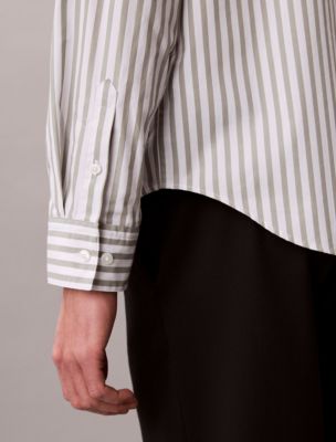 Мужские рубашки Calvin Klein Yarn-Dyed Stripe Washed Poplin Shirt — фото 3