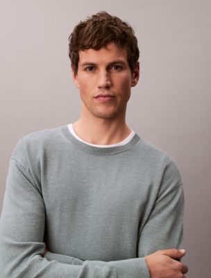 Мужские свитеры Calvin Klein Linen Blend Crewneck Sweater — фото 2