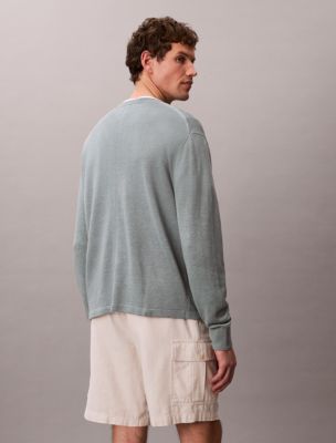Мужские свитеры Calvin Klein Linen Blend Crewneck Sweater — фото 3
