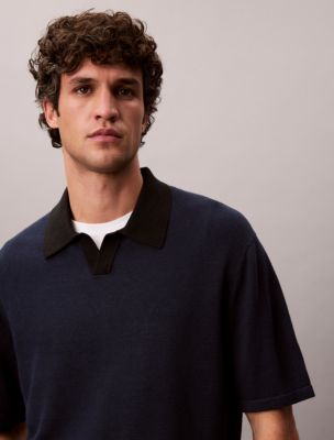 Мужские свитеры Calvin Klein Linen Blend Polo Sweater — фото 2