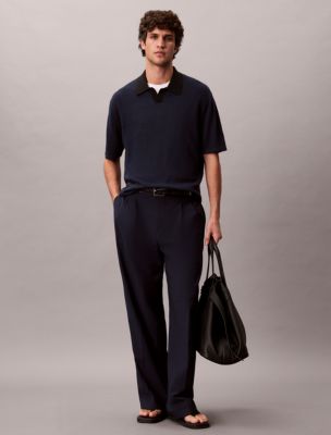 Мужские свитеры Calvin Klein Linen Blend Polo Sweater — фото 3