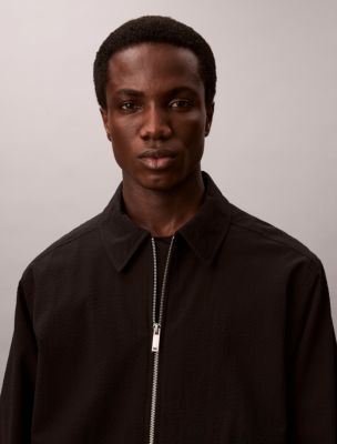 Мужские куртки Calvin Klein Seersucker Shirt Jacket — фото 2