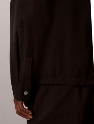 Мужские куртки Calvin Klein Seersucker Shirt Jacket — фото 6