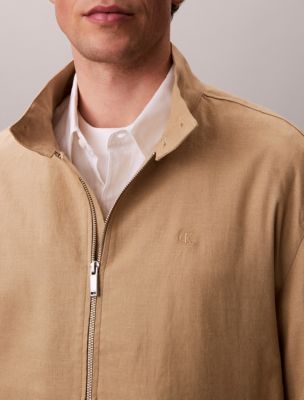 Мужские куртки Calvin Klein Linen Cotton Zip Jacket — фото 3