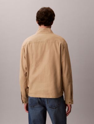 Мужские куртки Calvin Klein Linen Cotton Zip Jacket — фото 5
