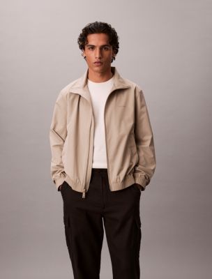 Matte Windbreaker Jacket, Vintage Khaki
