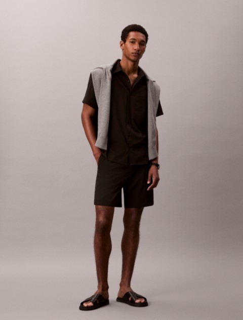 Мужские шорты Calvin Klein Straight Seersucker Elastic 7" Shorts