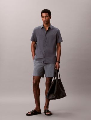 Seersucker Shorts, Dark Sapphire