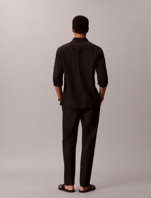 Мужские брюки Calvin Klein Linen Blend Pleated Pull-On Pants — фото 3