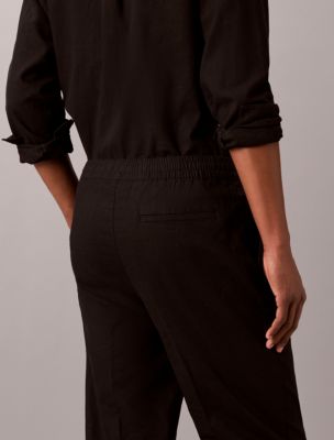Мужские брюки Calvin Klein Linen Blend Pleated Pull-On Pants — фото 4