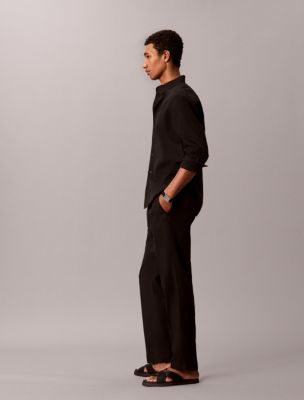 Мужские брюки Calvin Klein Linen Blend Pleated Pull-On Pants — фото 5