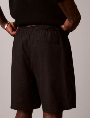 Мужские шорты Calvin Klein Linen Cotton Drawstring Shorts — фото 2