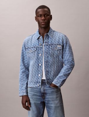 Allover Monogram Classic Trucker Jacket, Lt Marquee