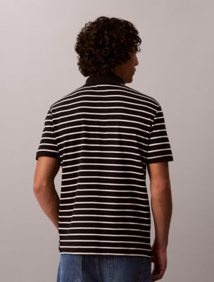 Мужские рубашки Calvin Klein Liquid Touch Stripe Polo Shirt — фото 3