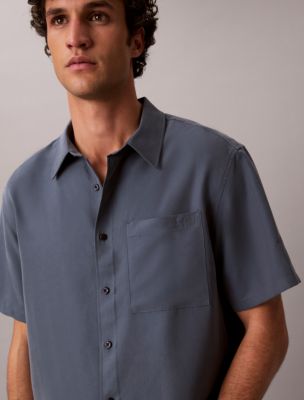 Мужские рубашки Calvin Klein Modal Blend Easy Shirt — фото 5