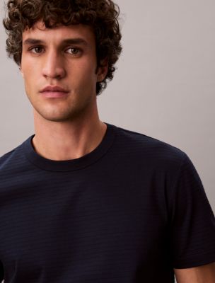 Мужские футболки Calvin Klein Textured Stripe Classic T-Shirt — фото 2