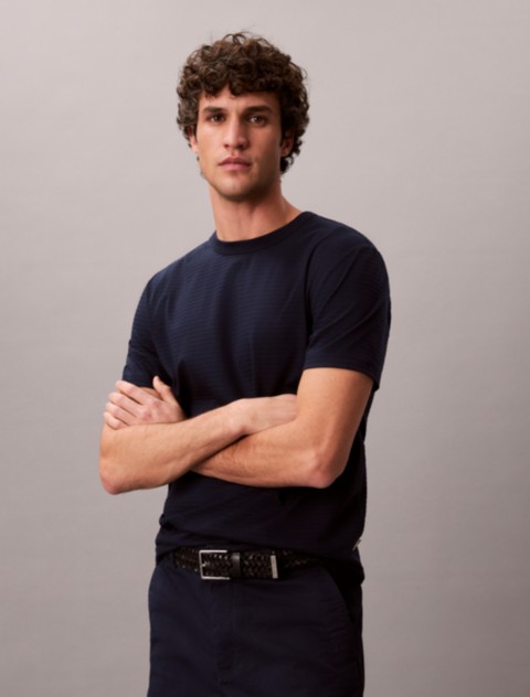 Мужские футболки Calvin Klein Textured Stripe Classic T-Shirt