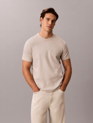 Textured Stripe Classic T-Shirt, Moonstruck