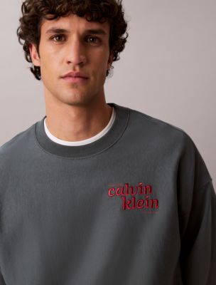 Мужские худи Calvin Klein Terry 1989 Logo Graphic Sweatshirt — фото 4