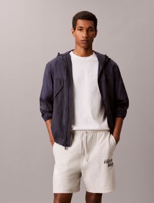 Terry 1989 Logo Graphic Pull-On Shorts, Snowy Heather