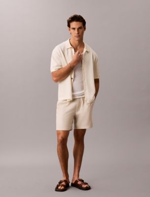 Мужские свитеры Calvin Klein Mesh Stitch Button-Down Sweater — фото 4