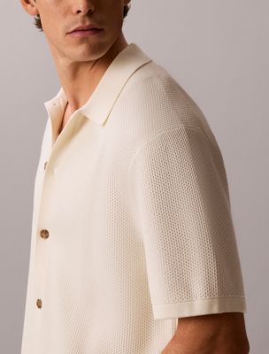 Мужские свитеры Calvin Klein Mesh Stitch Button-Down Sweater — фото 5