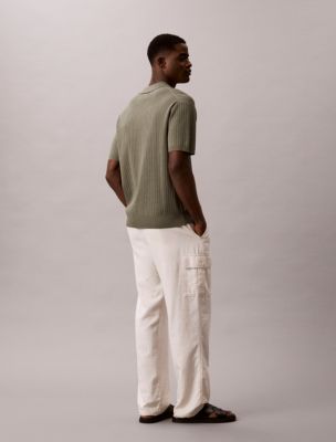 Мужские свитеры Calvin Klein Ribbed Sweater Polo Shirt — фото 5