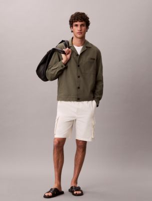 Мужские куртки Calvin Klein Linen Cotton Shirt Jacket — фото 2