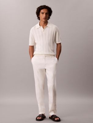 Linen Blend Pants, Tofu