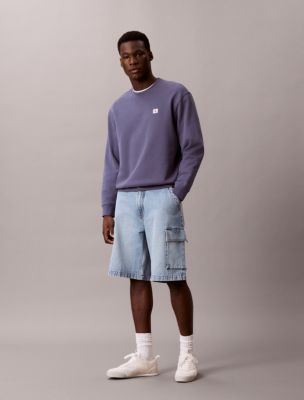 90s Denim Cargo Shorts, Midday Mist