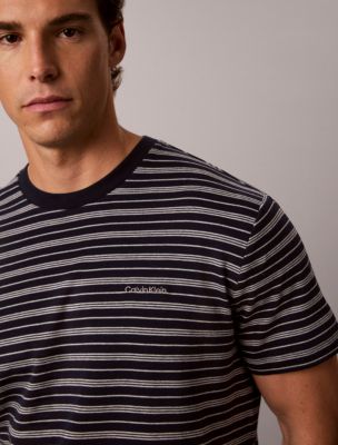 Мужские футболки Calvin Klein Liquid Touch Striped Crewneck Tee — фото 2