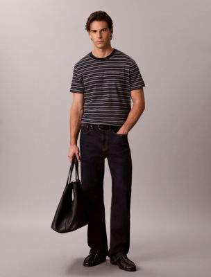 Мужские футболки Calvin Klein Liquid Touch Striped Crewneck Tee — фото 3