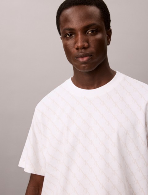 Мужские футболки Calvin Klein Liquid Touch Monogram Logo Crewneck Tee