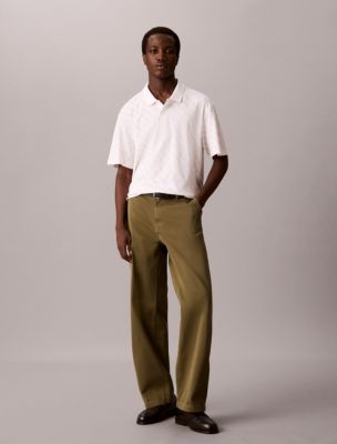 Мужские рубашки Calvin Klein Liquid Touch Monogram Logo Polo Shirt — фото 3