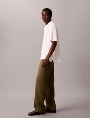 Мужские рубашки Calvin Klein Liquid Touch Monogram Logo Polo Shirt — фото 5