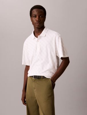 Liquid Touch Monogram Logo Polo Shirt, Bright White