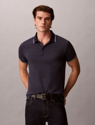 Liquid Touch Tipping Stripe Polo Shirt - thumbnail 4
