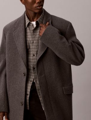 Мужская рубашка Calvin Klein Check Flannel Classic Button-Down, цвет: Угольный меланжевый — фото 5