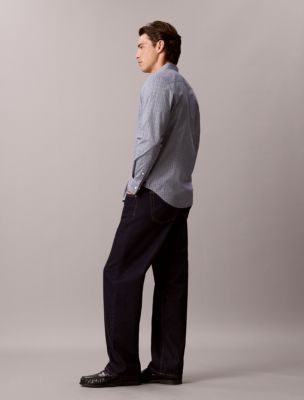 Мужские рубашки Calvin Klein Yarn-Dyed Plaid Stretch Button-Down Shirt — фото 5