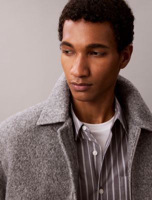 Мужские рубашки Calvin Klein Yarn-Dyed Stripe Stretch Button-Down Shirt — фото 4