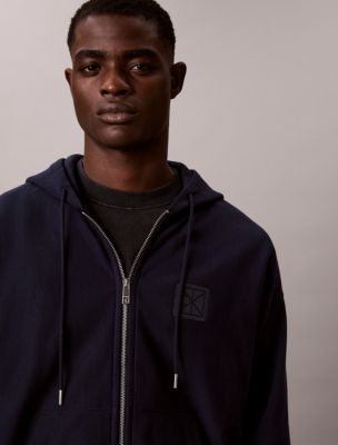 Мужские худи Calvin Klein Premium Terry Emblem Logo Zip — фото 2