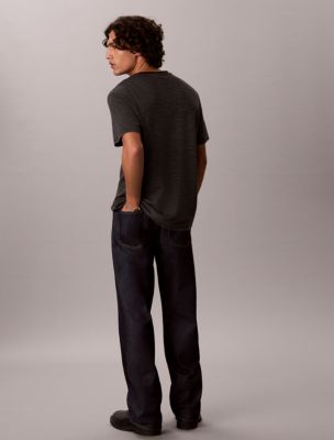 Мужская футболка Calvin Klein Supima Cotton Stripe, цвет: Чёрный — фото 5