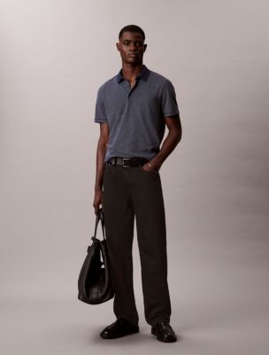 Мужские рубашки Calvin Klein Supima Cotton Stripe Polo Shirt — фото 3