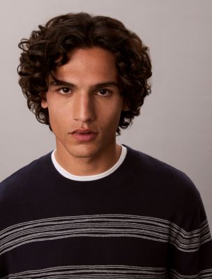 Мужские свитеры Calvin Klein Space Stripe Crewneck Sweater — фото 4