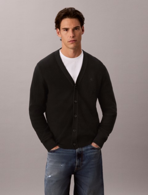 Мужские кардиганы Calvin Klein Textured Cotton Cardigan