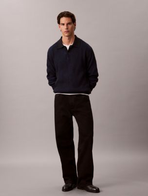 Мужские свитеры Calvin Klein Cotton Relaxed Polo Sweater — фото 2