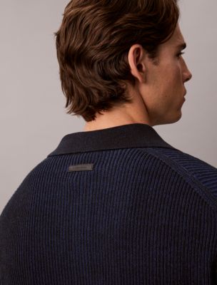 Мужские свитеры Calvin Klein Cotton Relaxed Polo Sweater — фото 5