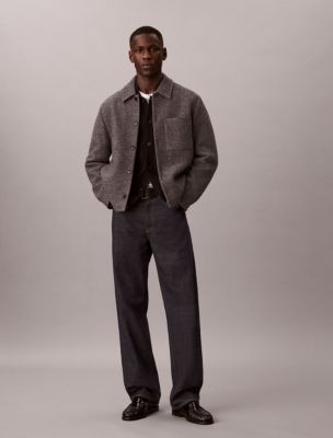 Мужские свитеры Calvin Klein Tech Knit Button Long Sleeve Polo Sweater — фото 2